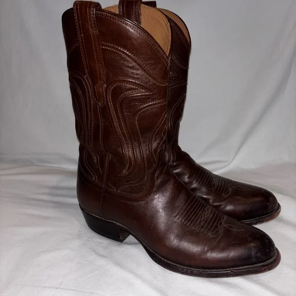 Tecovas "The Cartwright" Men's Cowboy Boots - Brown Leather Sz 9D - Picture 1 of 9